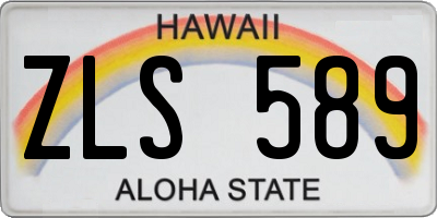 HI license plate ZLS589