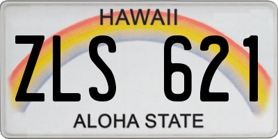 HI license plate ZLS621
