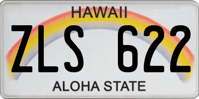 HI license plate ZLS622