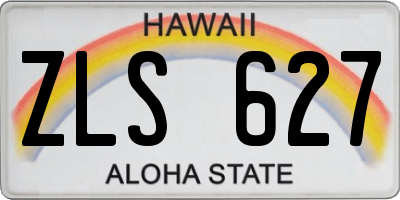 HI license plate ZLS627