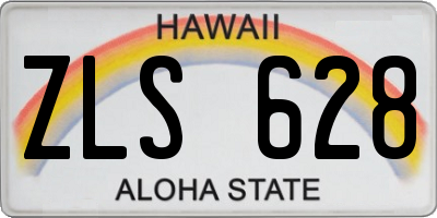HI license plate ZLS628