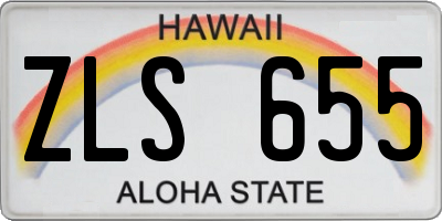 HI license plate ZLS655