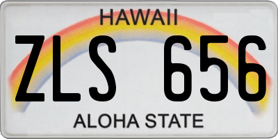HI license plate ZLS656