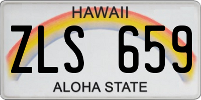 HI license plate ZLS659