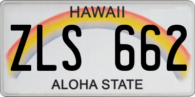 HI license plate ZLS662