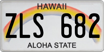 HI license plate ZLS682