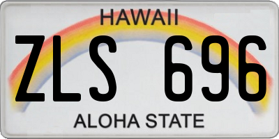 HI license plate ZLS696