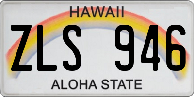 HI license plate ZLS946