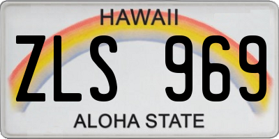HI license plate ZLS969