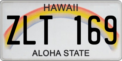 HI license plate ZLT169