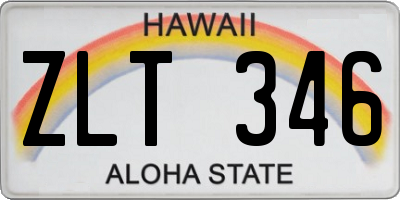 HI license plate ZLT346