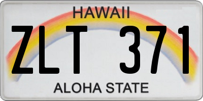 HI license plate ZLT371