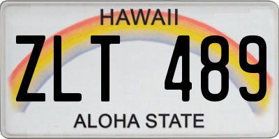 HI license plate ZLT489