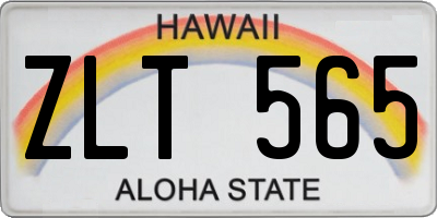 HI license plate ZLT565