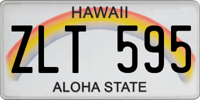 HI license plate ZLT595