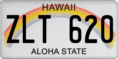 HI license plate ZLT620