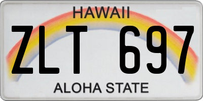 HI license plate ZLT697