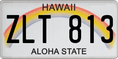 HI license plate ZLT813