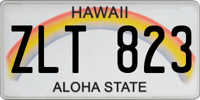 HI license plate ZLT823