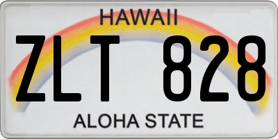 HI license plate ZLT828