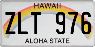 HI license plate ZLT976