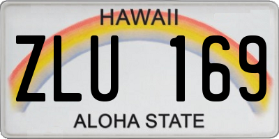HI license plate ZLU169