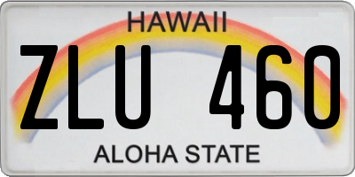 HI license plate ZLU460