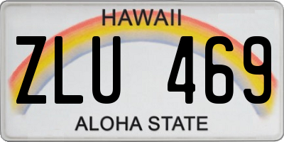 HI license plate ZLU469