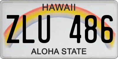 HI license plate ZLU486