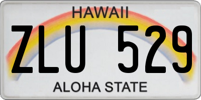 HI license plate ZLU529