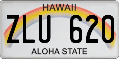 HI license plate ZLU620