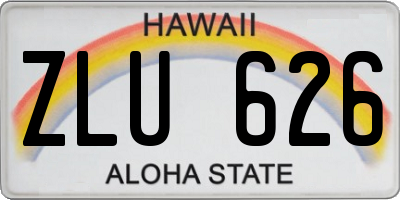 HI license plate ZLU626