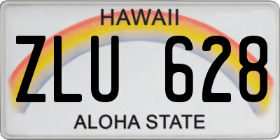 HI license plate ZLU628