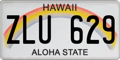 HI license plate ZLU629