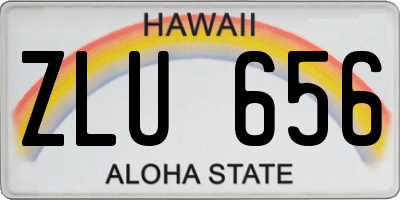 HI license plate ZLU656