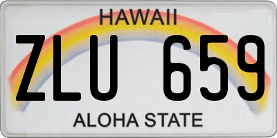 HI license plate ZLU659