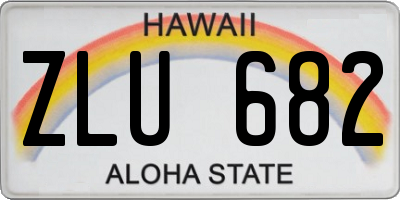 HI license plate ZLU682
