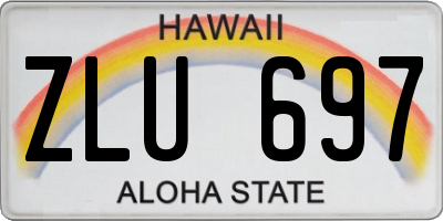 HI license plate ZLU697