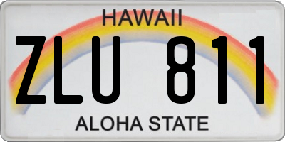HI license plate ZLU811