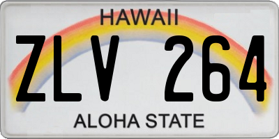 HI license plate ZLV264
