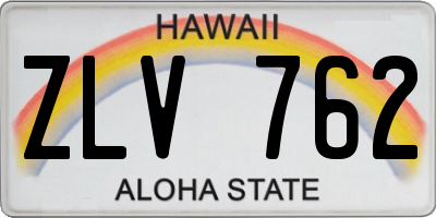 HI license plate ZLV762