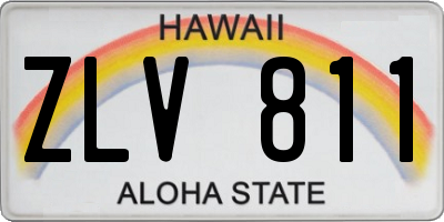HI license plate ZLV811
