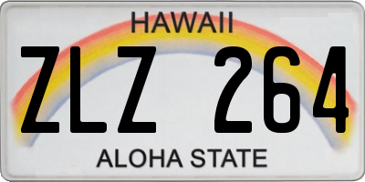 HI license plate ZLZ264