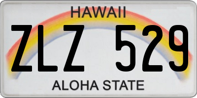 HI license plate ZLZ529