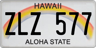 HI license plate ZLZ577