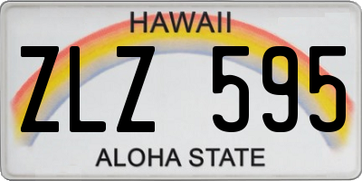 HI license plate ZLZ595