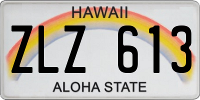 HI license plate ZLZ613