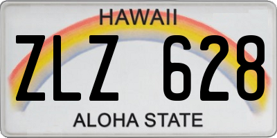 HI license plate ZLZ628