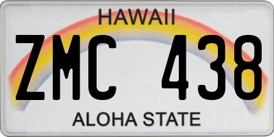 HI license plate ZMC438