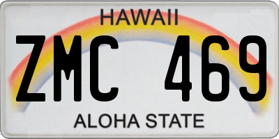 HI license plate ZMC469